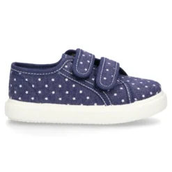 Zapatilla sin cordones en lona jeans con ESTRELLAS.