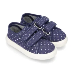 Zapatilla sin cordones en lona jeans con ESTRELLAS.