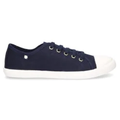Zapatilla tipo bamba con cordones y puntera.