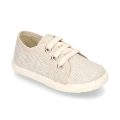 Zapatilla tipo Bamba en lona de espiga.