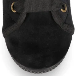 Zapatilla tipo BAMBA niños con cordones LAZO en terciopelo.