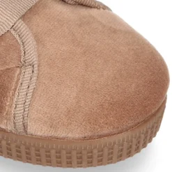 Zapatilla tipo BAMBA niños con cordones LAZO en terciopelo.