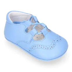 Zapatito bebé niño tipo inglés en piel napa
