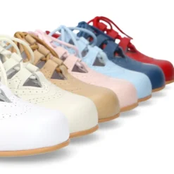 Zapatito inglesito clásico niño en piel NAPA SUAVE colores clásicos.