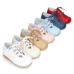 Zapatito inglesito clásico niño en piel NAPA SUAVE colores clásicos.