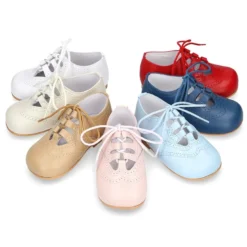 Zapatito inglesito clásico niño en piel NAPA SUAVE colores clásicos.