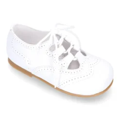 Zapatito niños tipo inglesito clásico en piel NAPA.