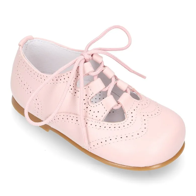 Zapatito niños tipo inglesito clásico en piel NAPA.