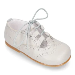 Zapatito niños tipo inglesito clásico en piel NAPA.