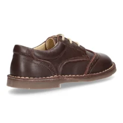 Zapatito Niño tipo blucher con picados en piel EXTRA SUAVE.