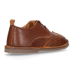 Zapatito Niño tipo blucher con picados y pala vega en piel.