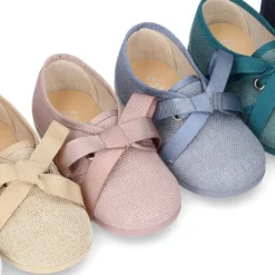 Zapatito niño tipo Blucher en LINO para peques.