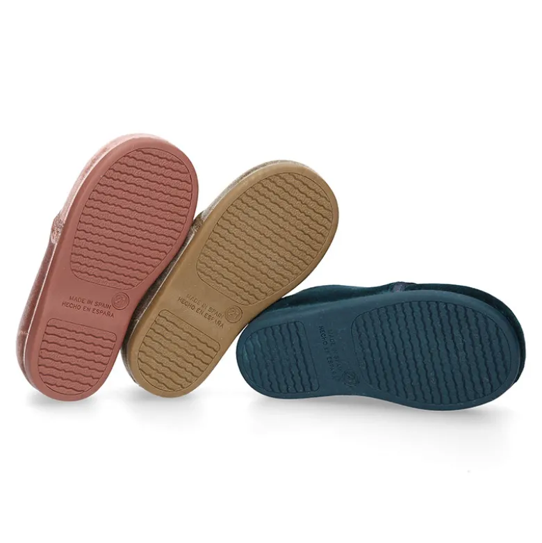 Zapatito niño tipo Blucher en terciopelo de MODA.