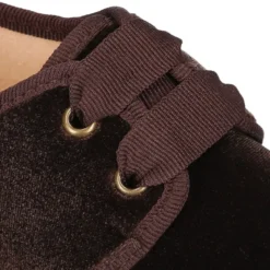 Zapatito niño tipo Blucher en terciopelo.