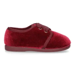 Zapatito niño tipo Blucher en terciopelo.
