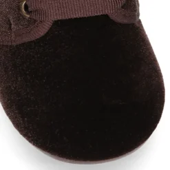 Zapatito niño tipo Blucher en terciopelo.