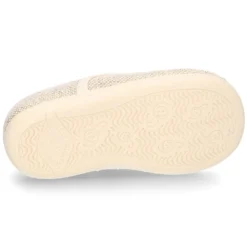 Zapatito niño tipo Blucher vestir con cordones en LINO NATURAL.