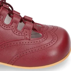 Zapatito niño tipo INGLÉS estilizado sin lengüeta en piel.