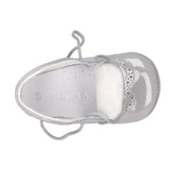 Zapatito tipo Blucher bebé niño en piel charol.