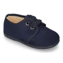 Zapatito tipo Blucher con lazos en Serratex para peques.
