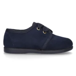 Zapatito tipo Blucher con lazos en Serratex para peques.