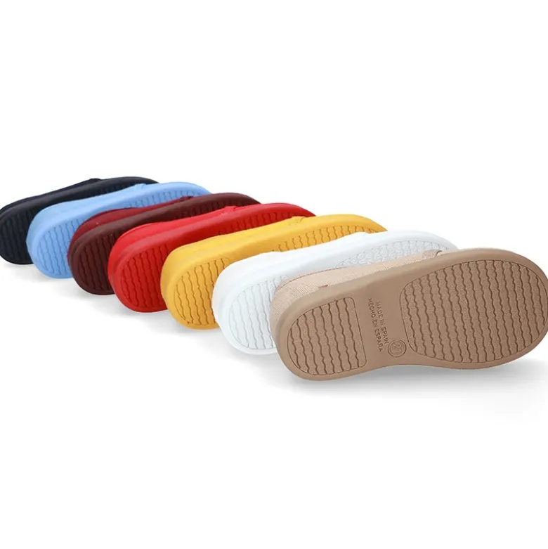 Zapatito tipo Blucher en algodón de vestir para peques.