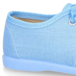 Zapatito tipo Blucher en algodón de vestir para peques.