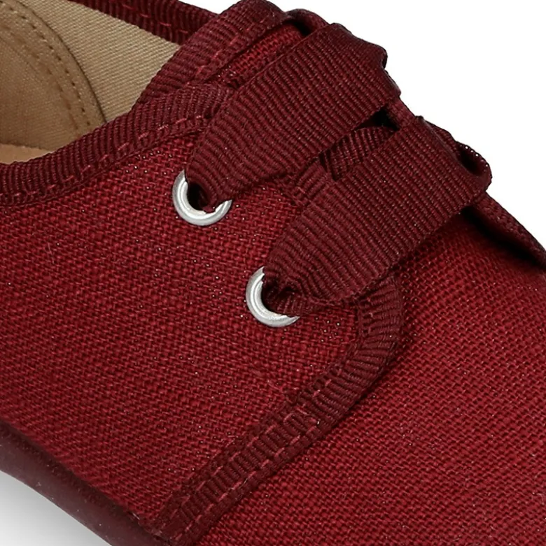 Zapatito tipo Blucher en algodón de vestir para peques.
