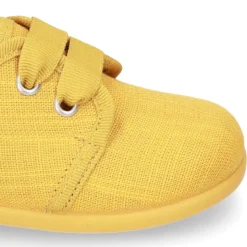 Zapatito tipo Blucher en algodón de vestir para peques.