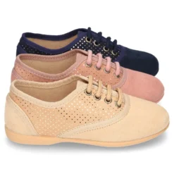 Zapatito tipo Blucher en Serratex combinado MIL PUNTOS.