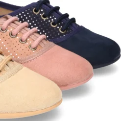 Zapatito tipo Blucher en Serratex combinado MIL PUNTOS.