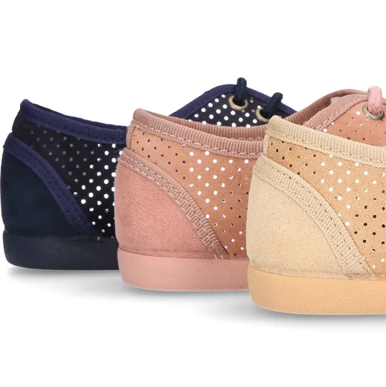 Zapatito tipo Blucher en Serratex combinado MIL PUNTOS.