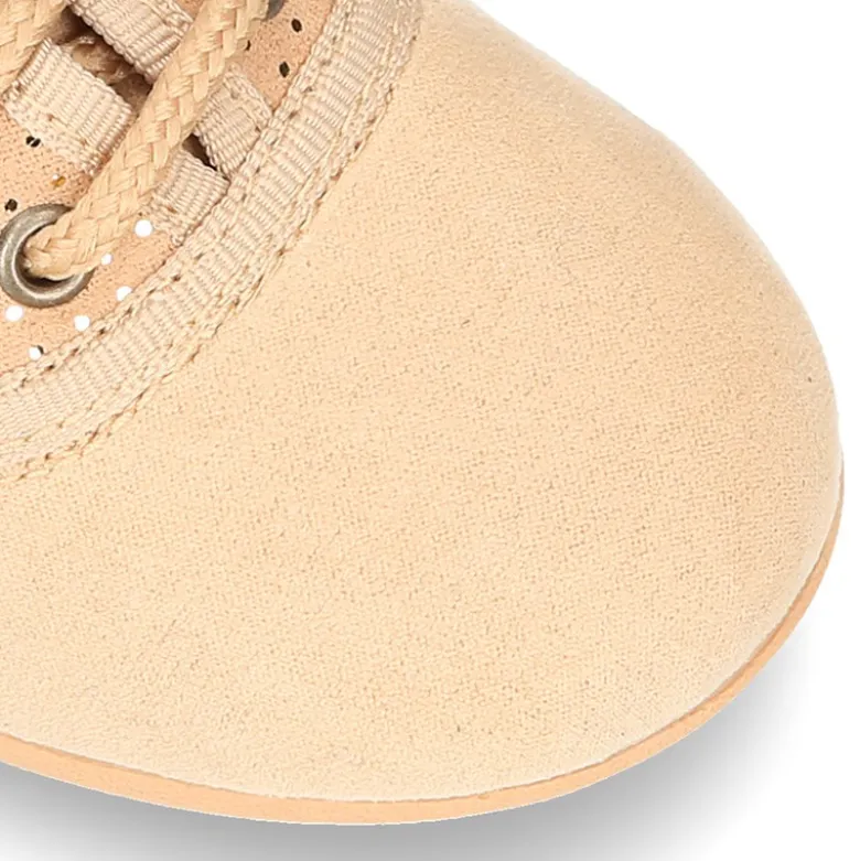 Zapatito tipo Blucher en Serratex combinado MIL PUNTOS.