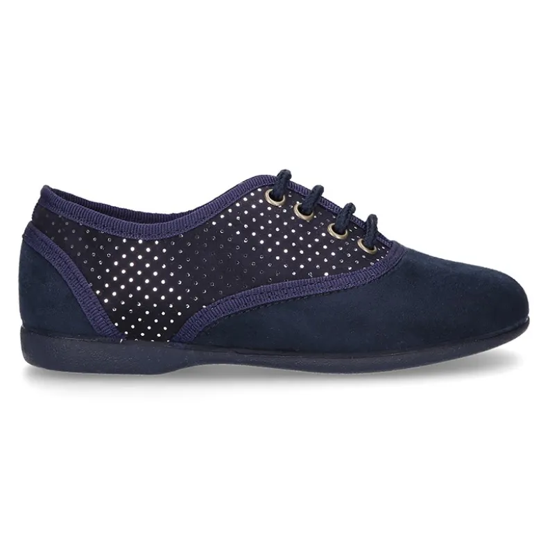 Zapatito tipo Blucher en Serratex combinado MIL PUNTOS.