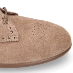 Zapatito tipo Blucher Niños en piel serraje con PICADOS.