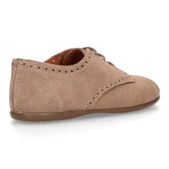 Zapatito tipo Blucher Niños en piel serraje con PICADOS.