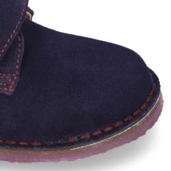 Zapatito tipo BLUCHER niño sin cordones en piel serraje.
