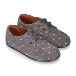 Zapatito tipo Blucher Niño y Niña en piel serraje PUNTI.