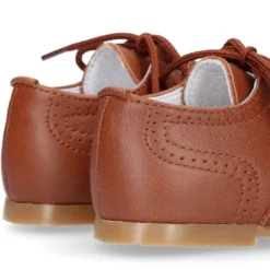 Zapatito tipo INGLÉS niños en piel napa suave CUERO.