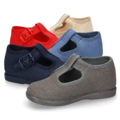 Zapatito tipo Pepito en LINO para peques.