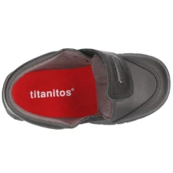 Zapato colegial niño tipo Botita sin cordones en piel lavable.