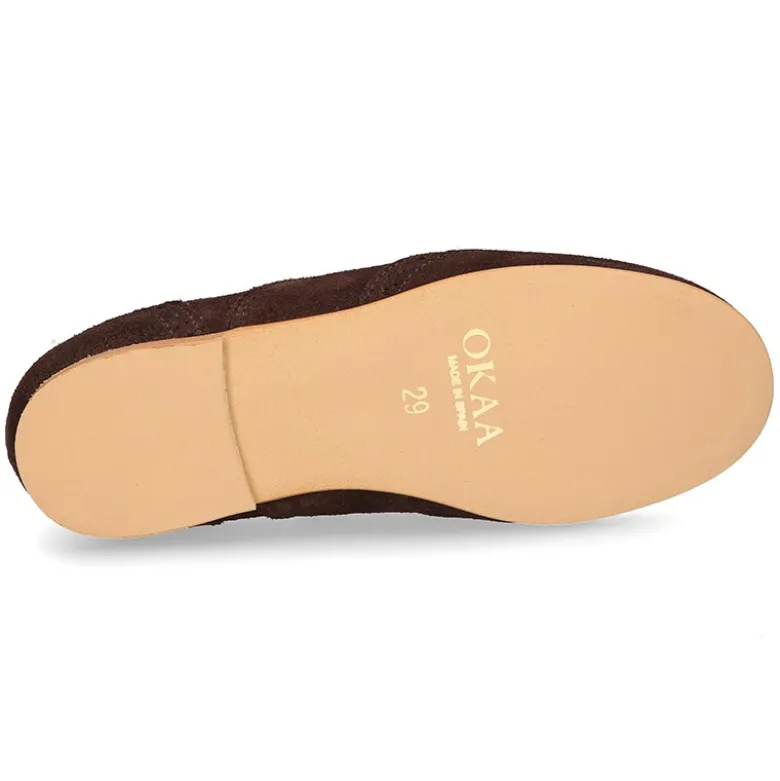 Zapato de vestir tipo blucher con picados en PIEL serraje.