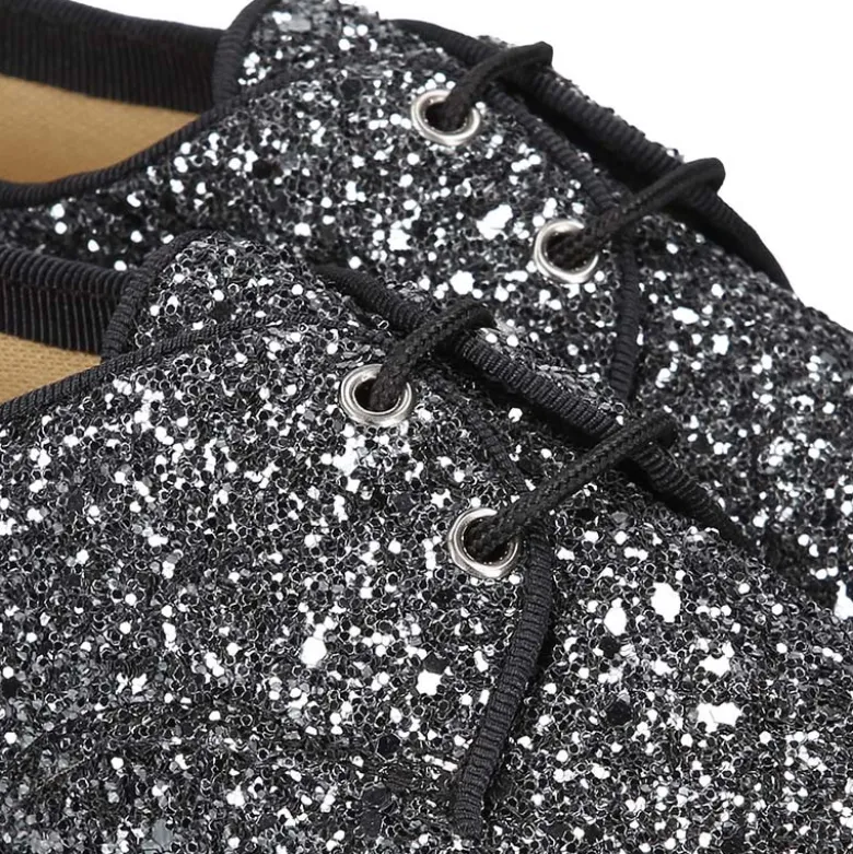 Zapato Niña tipo Blucher estilizado en GLITTER.