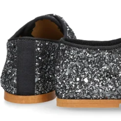 Zapato Niña tipo Blucher estilizado en GLITTER.