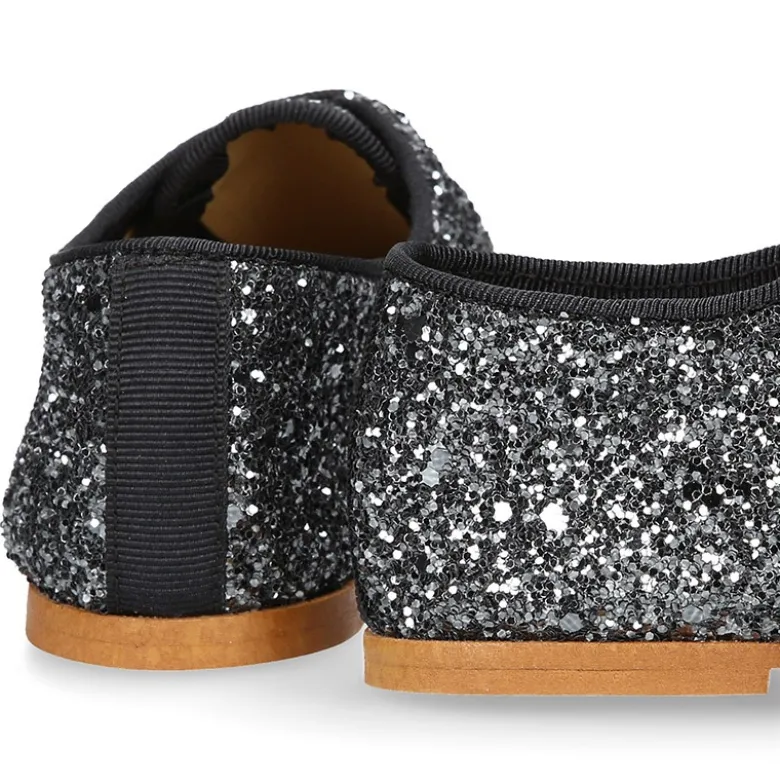 Zapato Niña tipo Blucher estilizado en GLITTER.