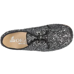 Zapato Niña tipo Blucher estilizado en GLITTER.