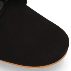 Zapato Niños tipo Blucher estilizado en piel ANTE NEGRO.