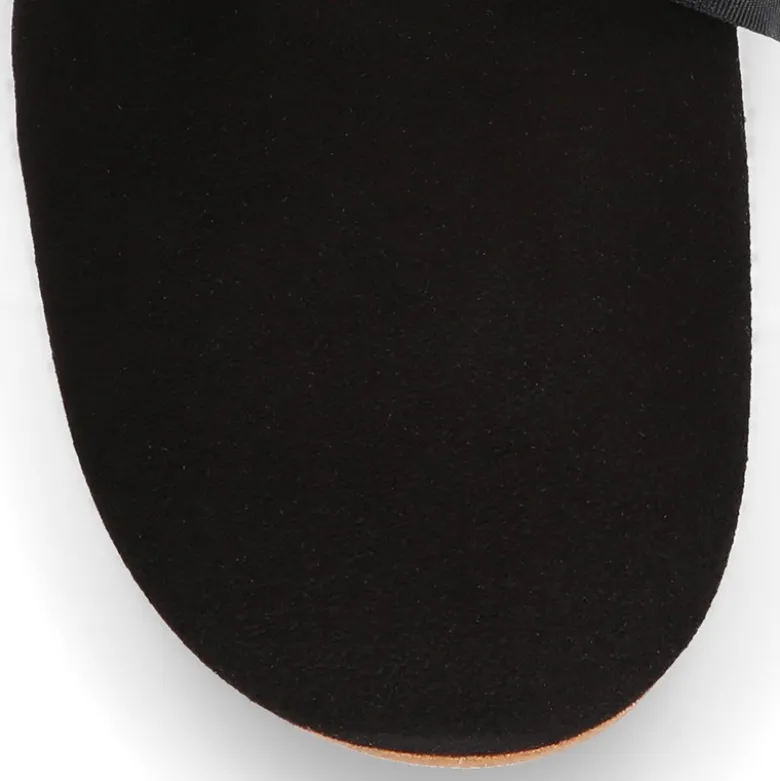 Zapato Niños tipo Blucher estilizado en piel ANTE NEGRO.