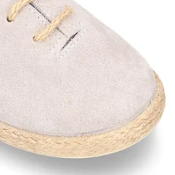Zapato o Alpargata niños tipo Blucher con cordones en serraje.