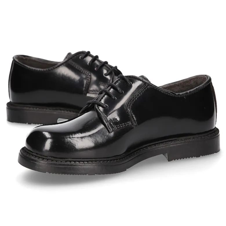 Zapato tipo blucher con cordones en piel antik